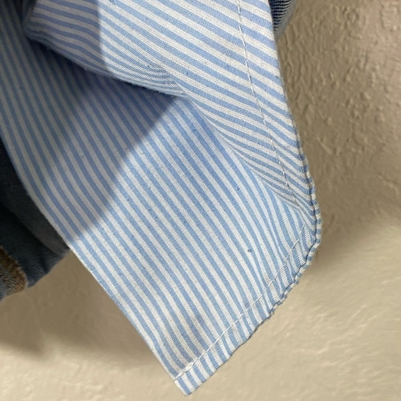 NOT FOR SALE- JUST DONATED IT 7/22  BASIC DENIM JEANS - DARK WASH OVERALLS - - Picture 5 of 9